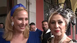 Rosario Mohedano y Rosa Benito en la boda de Iván Barroso y Joan Crisol 