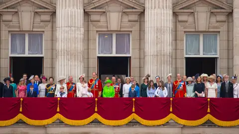 La Familia Real durante el Trooping the Colour 2016 La Familia Real durante el Trooping the Colour 2016
