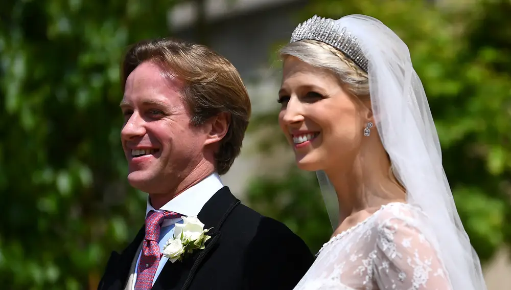Lady Gabriella Windsor y Thomas Kingston el día de su boda en 2019