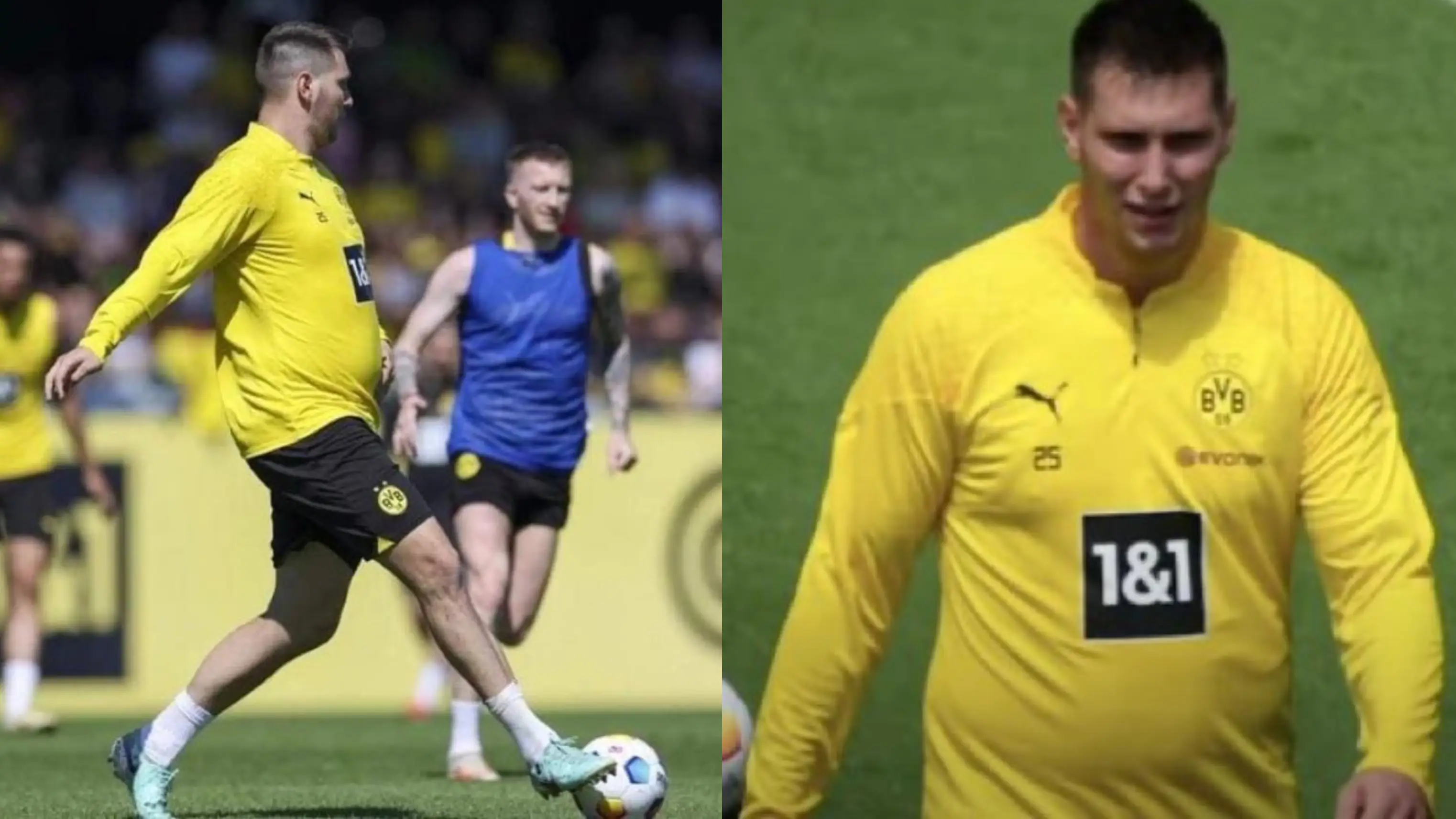 Nicklas Süle en el entrenamiento con el Dortmund Nicklas Süle en el entrenamiento con el Dortmund
