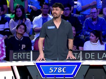 Mario acumula casi 600 euros en menos de un minuto en La ruleta de la suerte