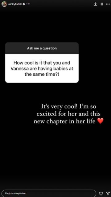 Ashley Tisdale en sus Stories