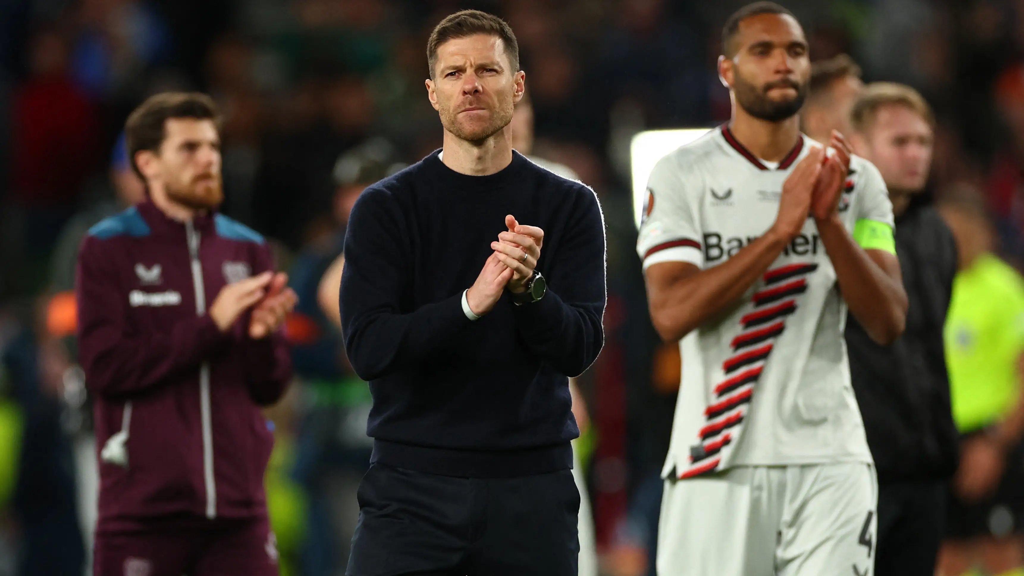 Xabi Alonso, tras la final de la Europa League ante el Atalanta Xabi Alonso, tras la final de la Europa League ante el Atalanta