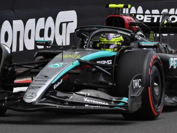 Lewis Hamilton, en los primeros Libres del GP de Mónaco