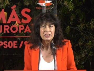 Ministra de Igualdad, Ana Redondo, en un mitin en Valladolid