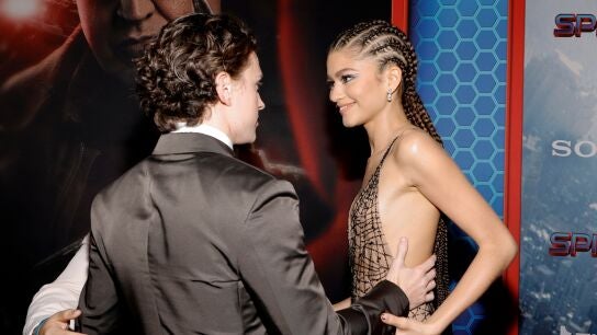 Tom Holland y Zendaya en el estreno de SpiderMan: No Way Home