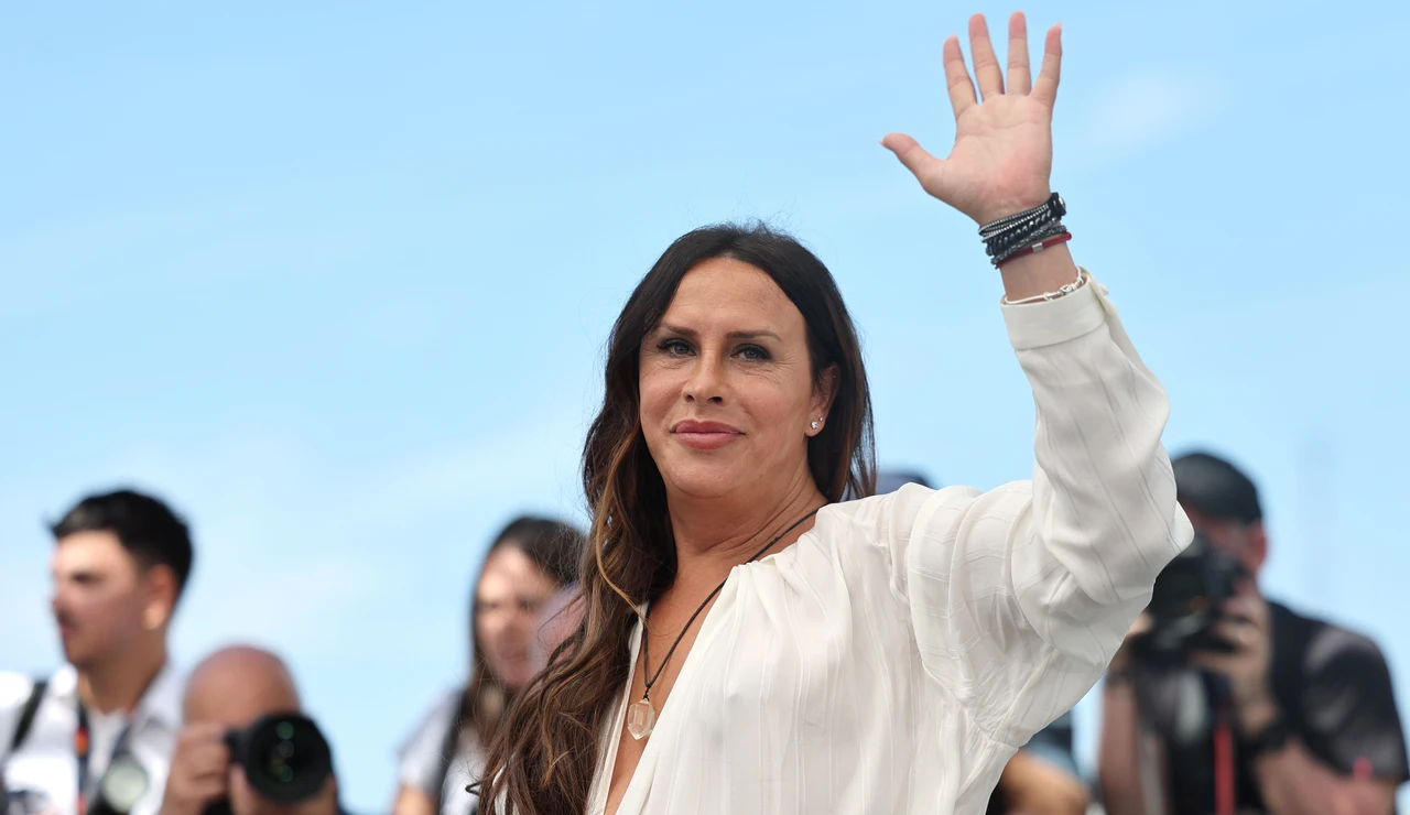Imagen de la actriz Karla Sofía Gascón en el Festival de Cannes