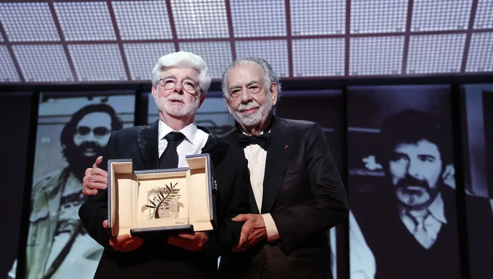 George Lucas, Palma de Oro de Honor en Cannes, junto a Francis Ford Coppola