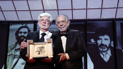 George Lucas, Palma de Oro de Honor en Cannes, junto a Francis Ford Coppola