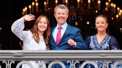 Federico de Dinamarca y sus hijas Isabella y Josephine Federico de Dinamarca y sus hijas Isabella y Josephine