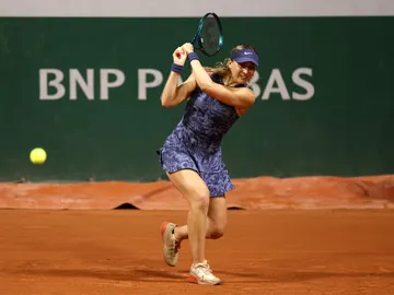 Paula Badosa durante el partido ante Boultier en primera ronda de Roland Garros Paula Badosa durante el partido ante Boultier en primera ronda de Roland Garros
