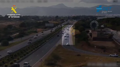 V&iacute;deo | Un conductor embiste brutalmente a otro en Mallorca