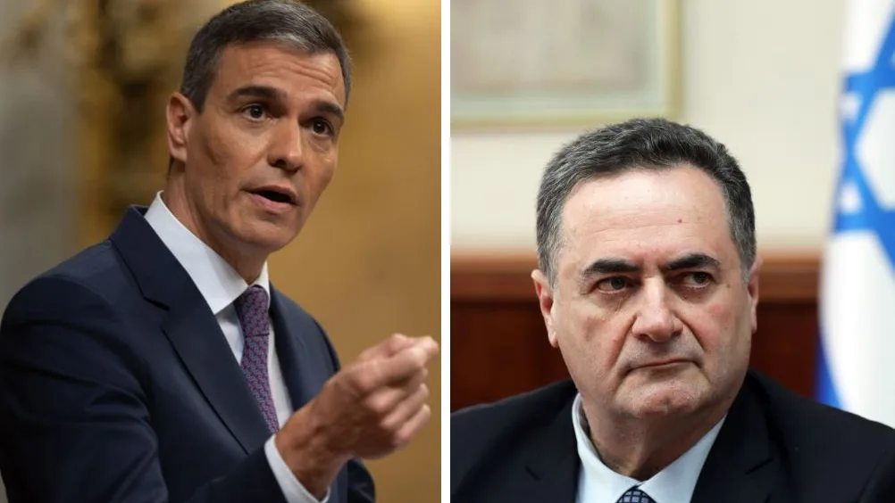 Pedro Sánchez y Kantz, ministro israelí