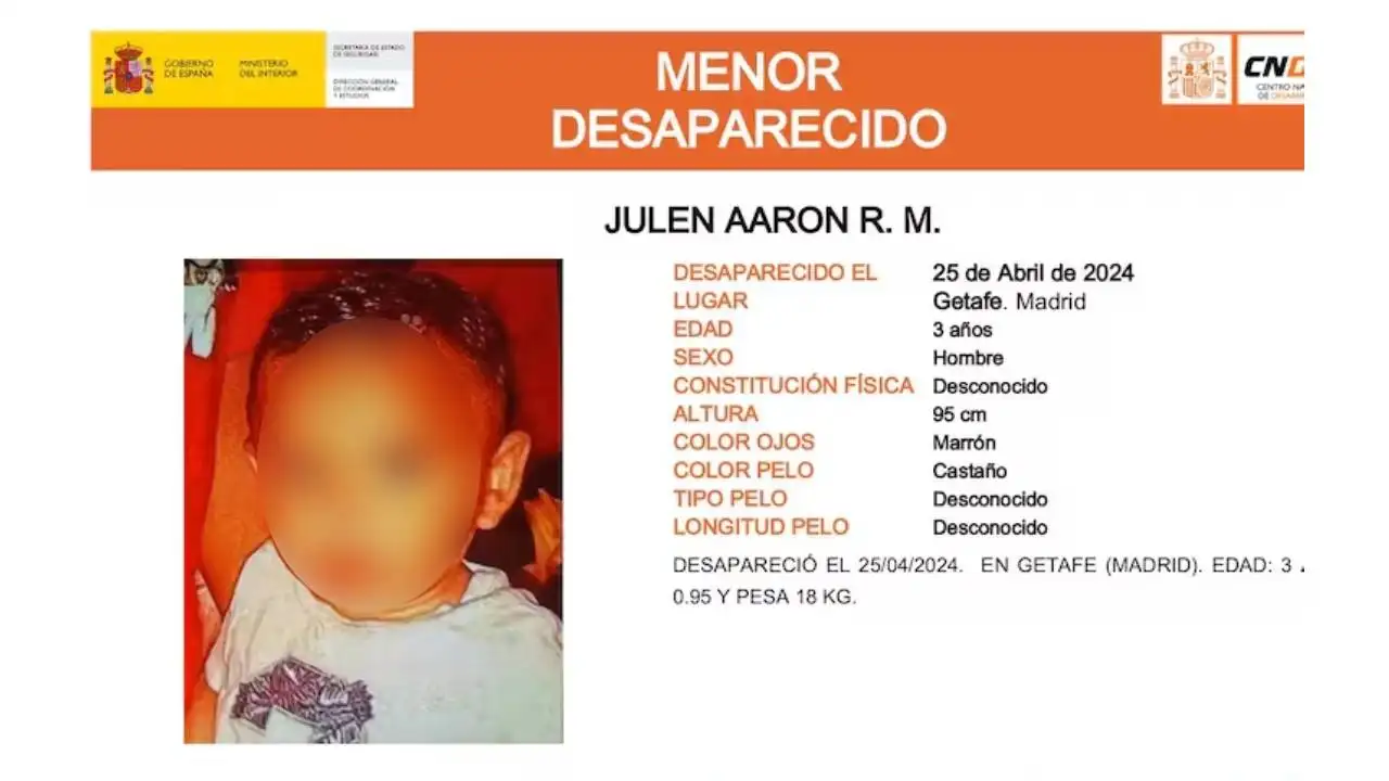 Niño desaparecido Niño desaparecido