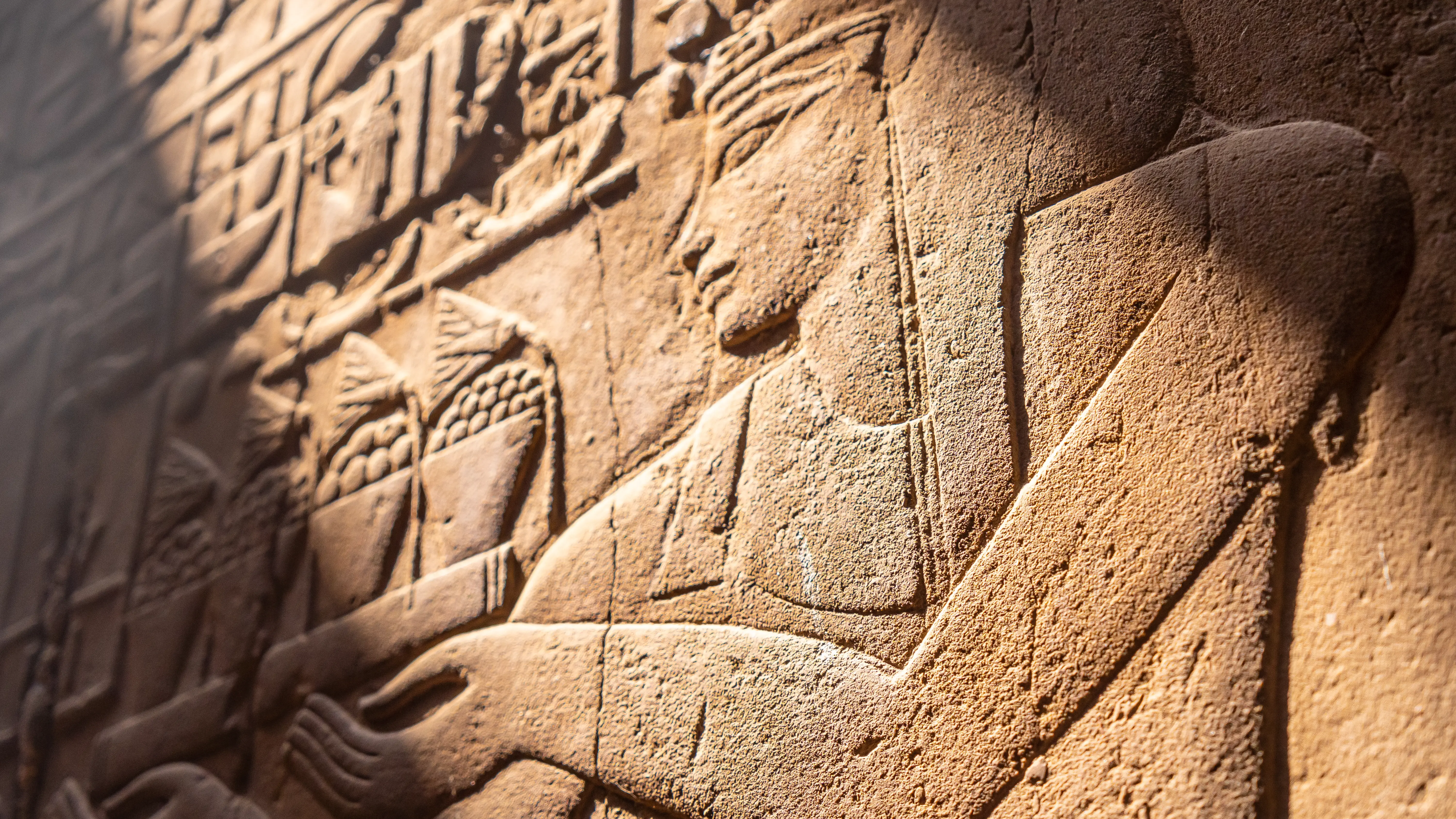 Paredes del Templo de Luxor, Egipto Paredes del Templo de Luxor, Egipto
