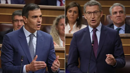 Pedro Sánchez y Núñez Feijóo intervienen en el Congreso Pedro Sánchez y Núñez Feijóo intervienen en el Congreso