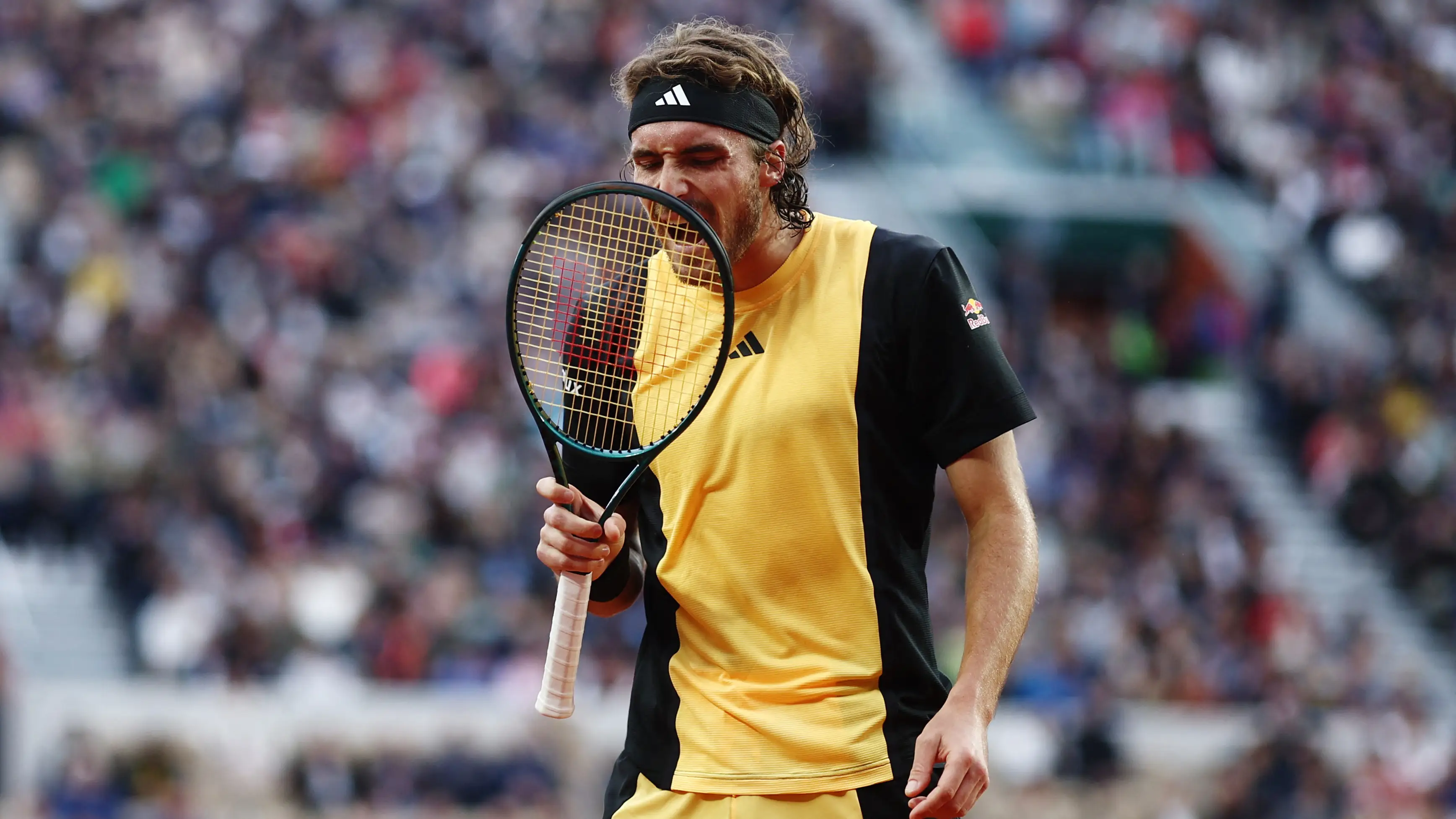 Stefanos Tsitsipas, en su partido ante Daniel Altmaier