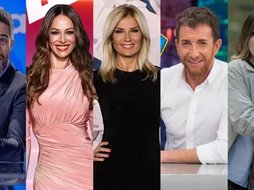 Roberto Leal, Eva González, Sandra Golpe, Pablo Motos y Natalia Jiménez Sánchez Roberto Leal, Eva González, Sandra Golpe, Pablo Motos y Natalia Jiménez Sánchez