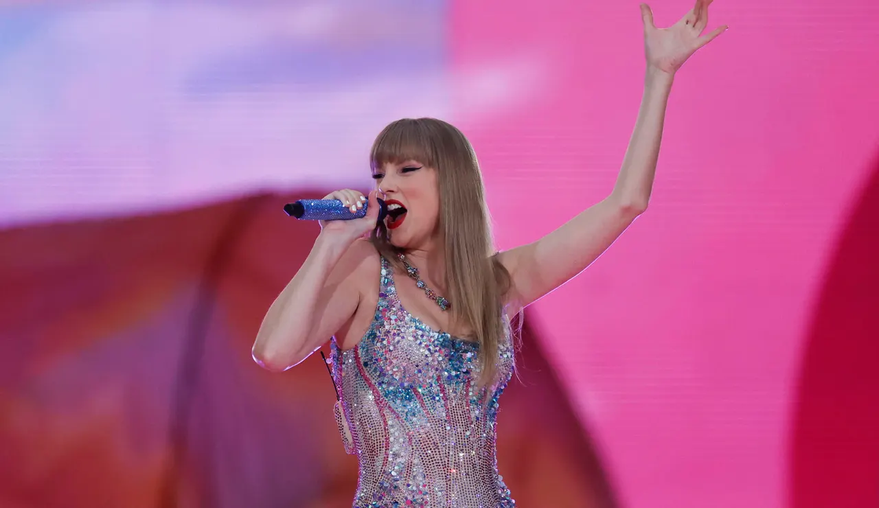 Taylor Swift durante su primer concierto en Madrid