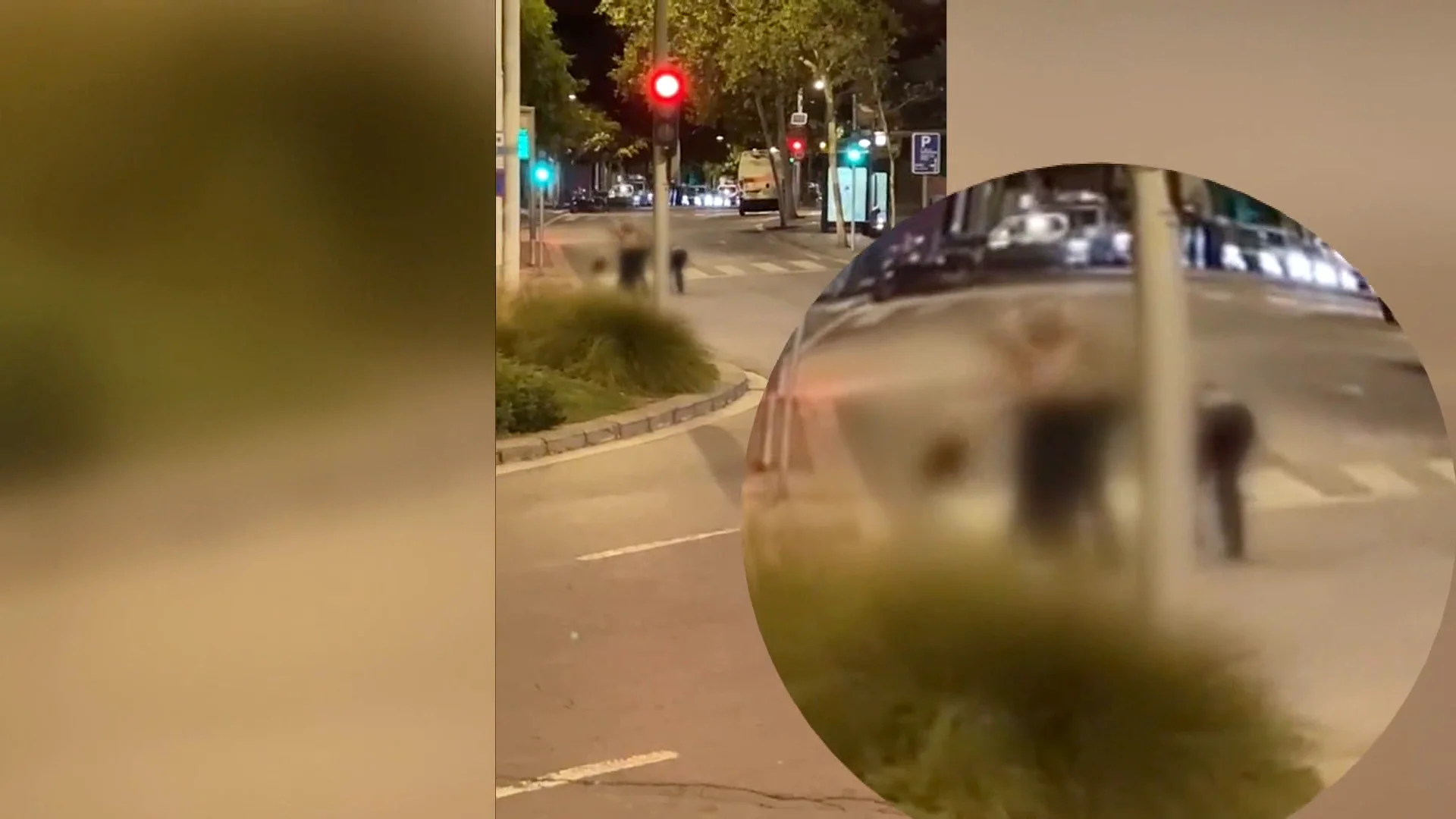 Agresión de una jóvenes a un taxista en Barcelona Agresión de una jóvenes a un taxista en Barcelona