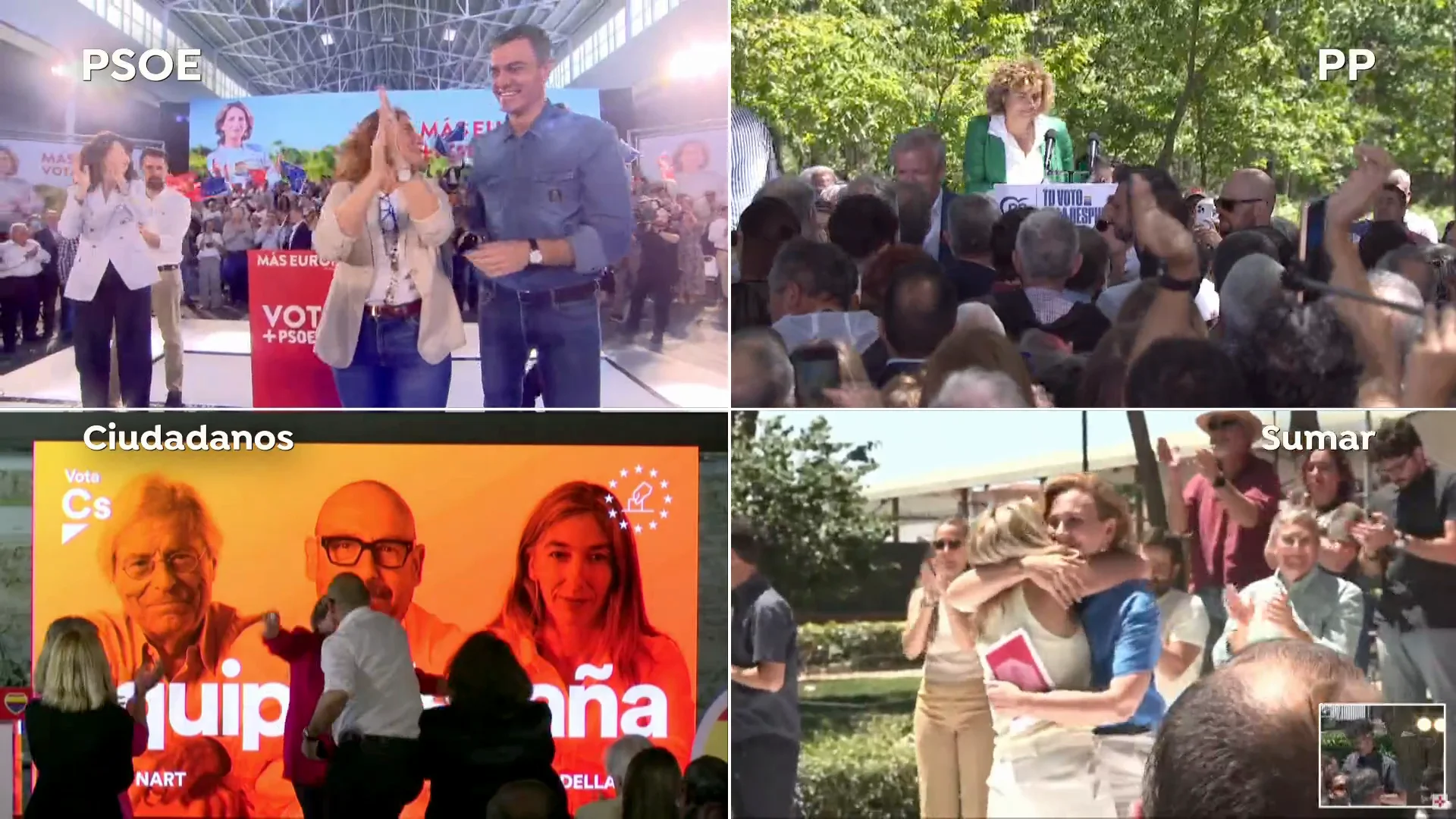 Último sábado de campaña para las elecciones europeas Último sábado de campaña para las elecciones europeas