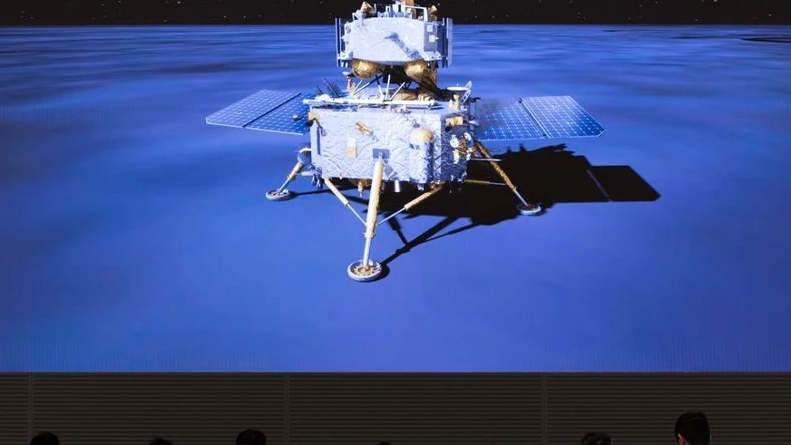 Cghang' e 6 logró posarse en la cara oculta de la Luna Cghang' e 6 logró posarse en la cara oculta de la Luna