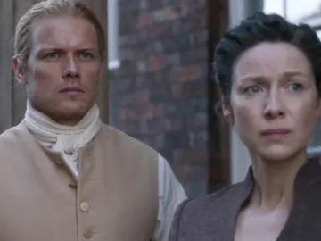Jamie y Claire en la temporada 7 de Outlander Jamie y Claire en la temporada 7 de Outlander