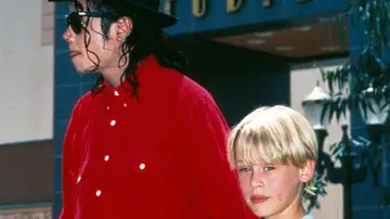Michael Jackson y Macaulay Culkin en 1991