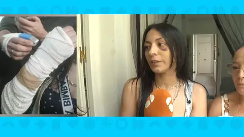 Agresión vecina esquizofrénica Agresión vecina esquizofrénica