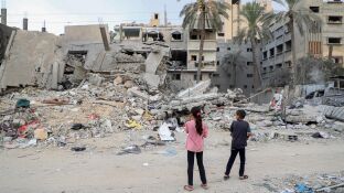 Ni&ntilde;os en Gaza