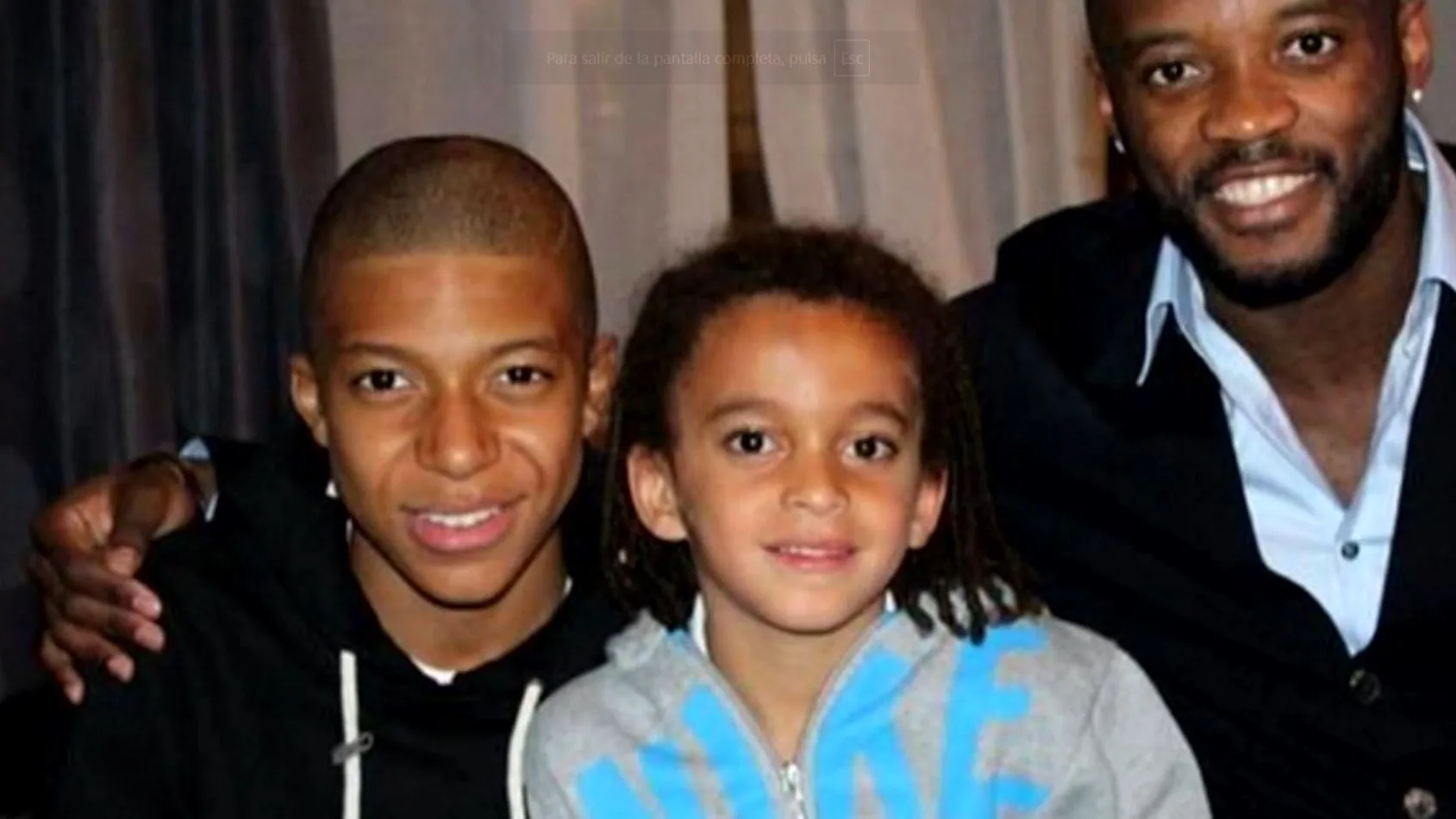 Kylian Mbappé en una imagen junto a su hermano Ethan Kylian Mbappé en una imagen junto a su hermano Ethan