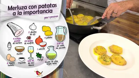 Ingredientes Merluza con patatas a la importancia Ingredientes Merluza con patatas a la importancia