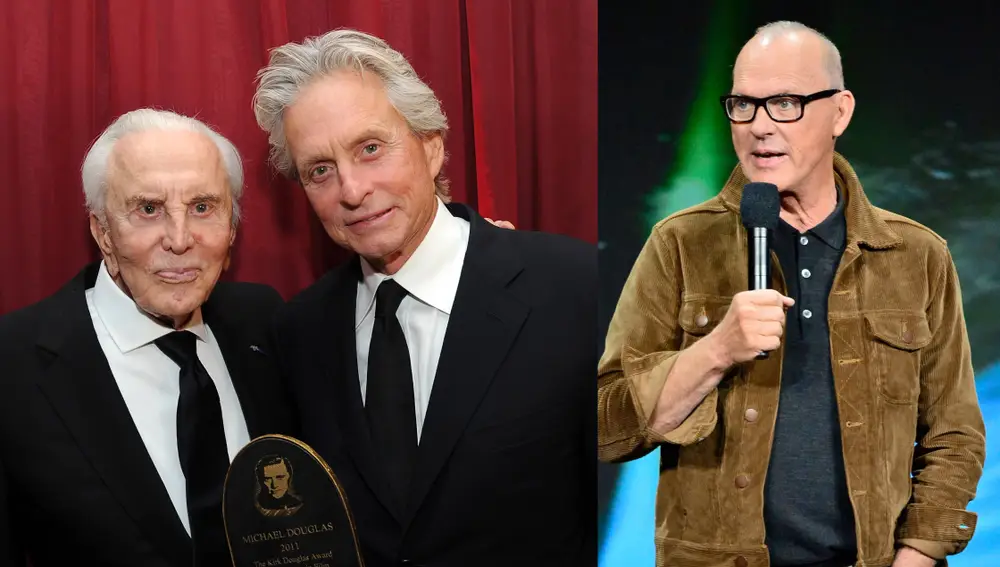 Michael y Kirk Douglas, y Michael Keaton Michael y Kirk Douglas, y Michael Keaton