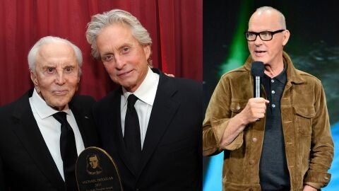 Michael y Kirk Douglas, y Michael Keaton