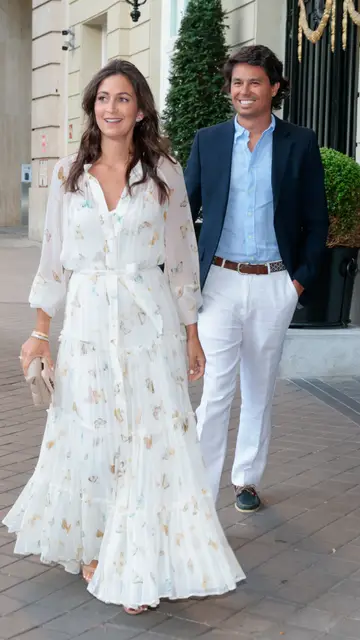 Cristina Fernández y Álvaro Castillejo el día de la preboda de su prima, Tamara Falcó Cristina Fernández y Álvaro Castillejo el día de la preboda de su prima, Tamara Falcó