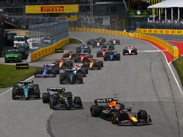 Imagen de la salida del GP de Canadá 2023