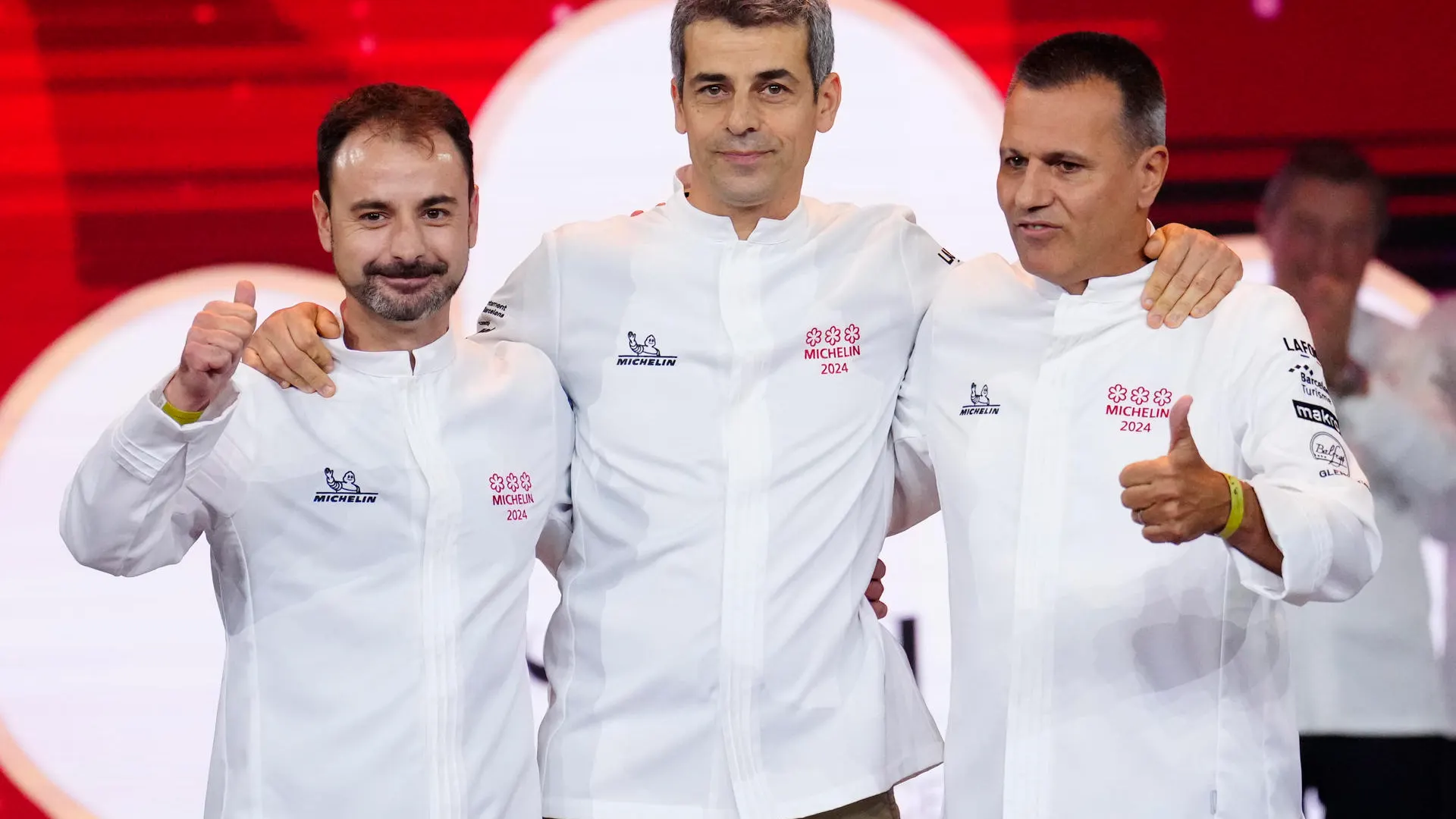 Los cocineros Eduard Xatruch, Mateu Casa&ntilde;as y Oriol Castro, del restaurante Disfrutar
