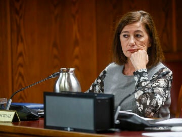 Francina Armengol durante su comparecencia ante el Senado