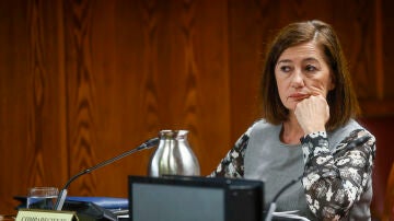 Francina Armengol durante su comparecencia ante el Senado