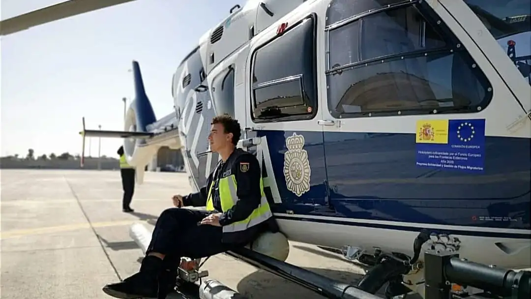 El inspector jefe y piloto de la Policía Nacional Luis Alberto Udaondo El inspector jefe y piloto de la Policía Nacional Luis Alberto Udaondo