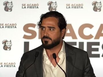 Alvise Pérez, líder 'Se Acabó la Fiesta', durante su discurso en una discoteca de Madrid tras las elecciones europeas