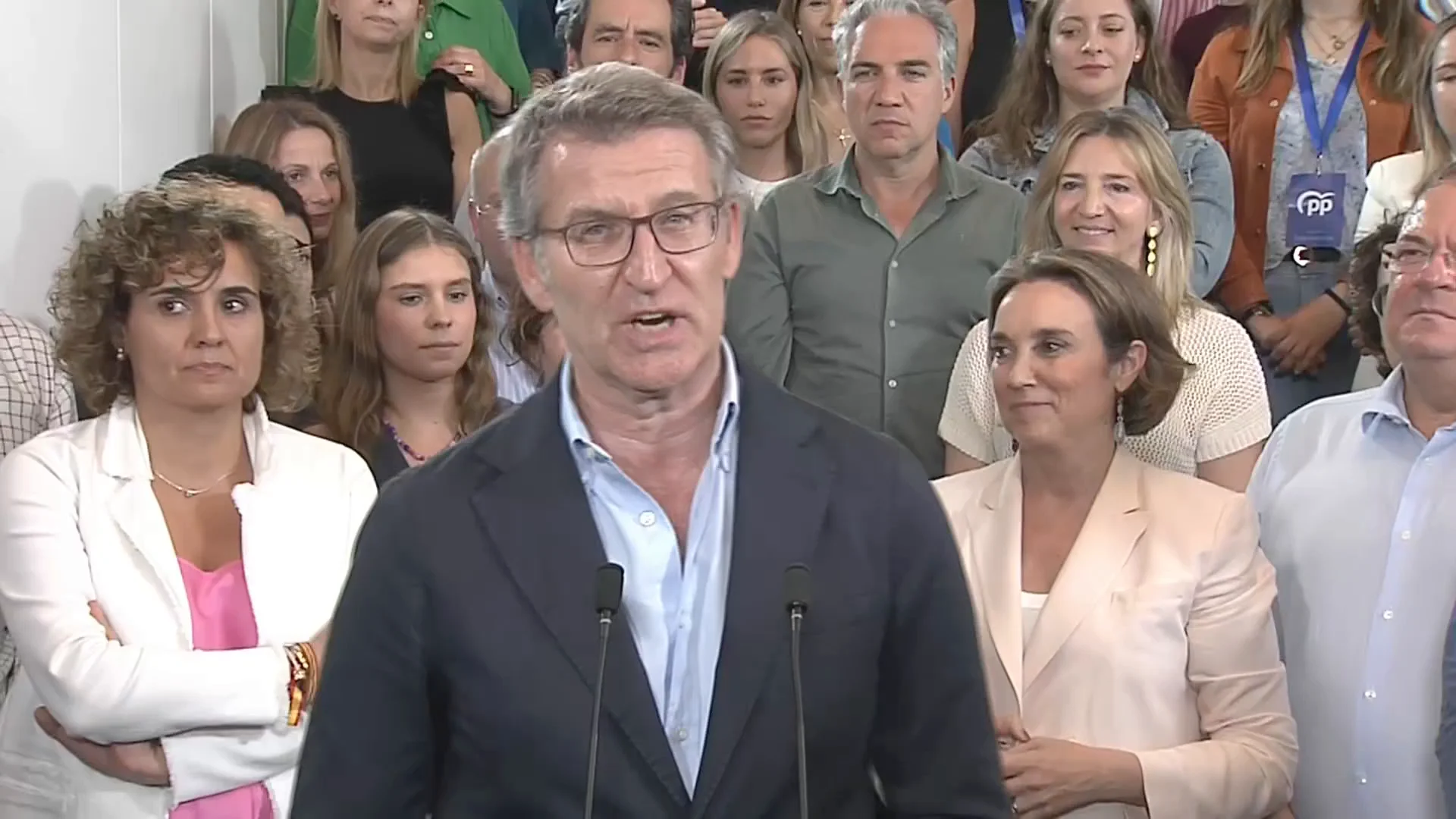 Intervención de Feijóo tras los resultados de las elecciones europeas Intervención de Feijóo tras los resultados de las elecciones europeas