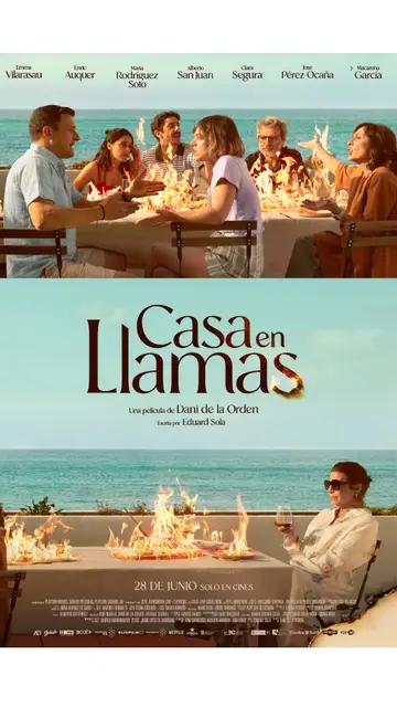Cartel oficial de Casa en llamas Cartel oficial de Casa en llamas