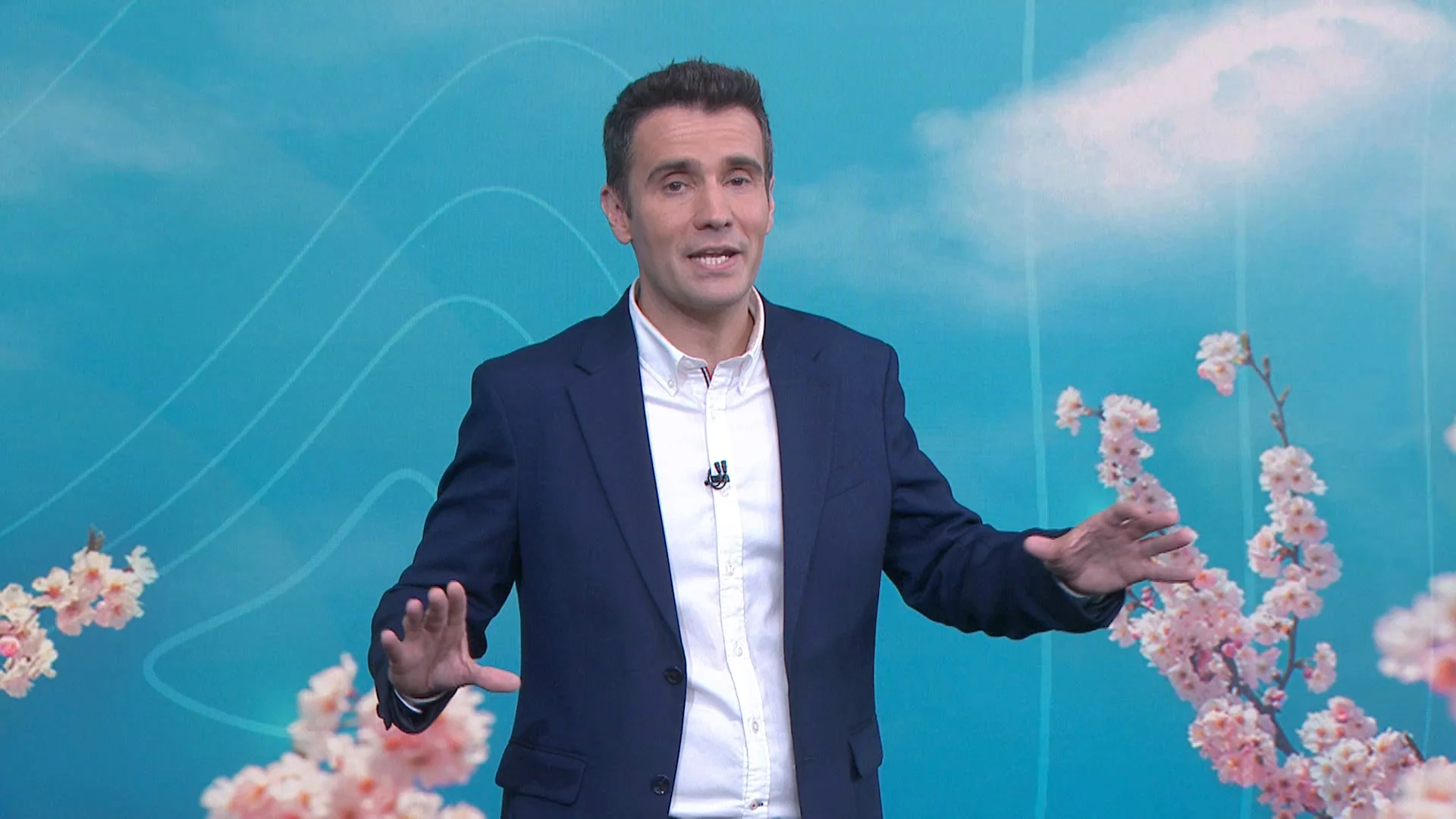 César Gonzalo da la previsión del tiempo Antena 3 Noticias