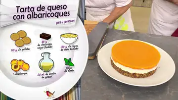 Ingredientes Tarta de queso con albaricoques