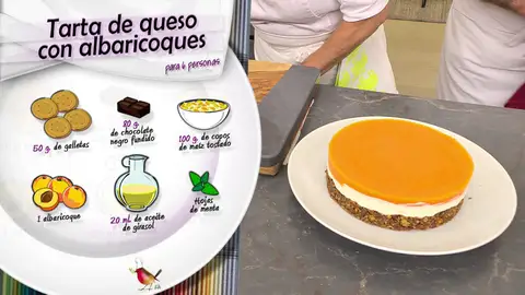 Ingredientes Tarta de queso con albaricoques Ingredientes Tarta de queso con albaricoques