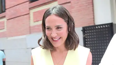 Tamara Falcó saliendo del restaurante de Íñigo Onieva