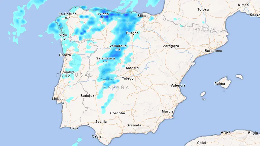 Los posibles chubascos que se darán en España el próximo martes 18 de junio Los posibles chubascos que se darán en España el próximo martes 18 de junio