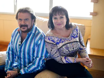 Hermanos Lucía Galán y Joaquín Galán, del dúo Pimpinela Hermanos Lucía Galán y Joaquín Galán, del dúo Pimpinela