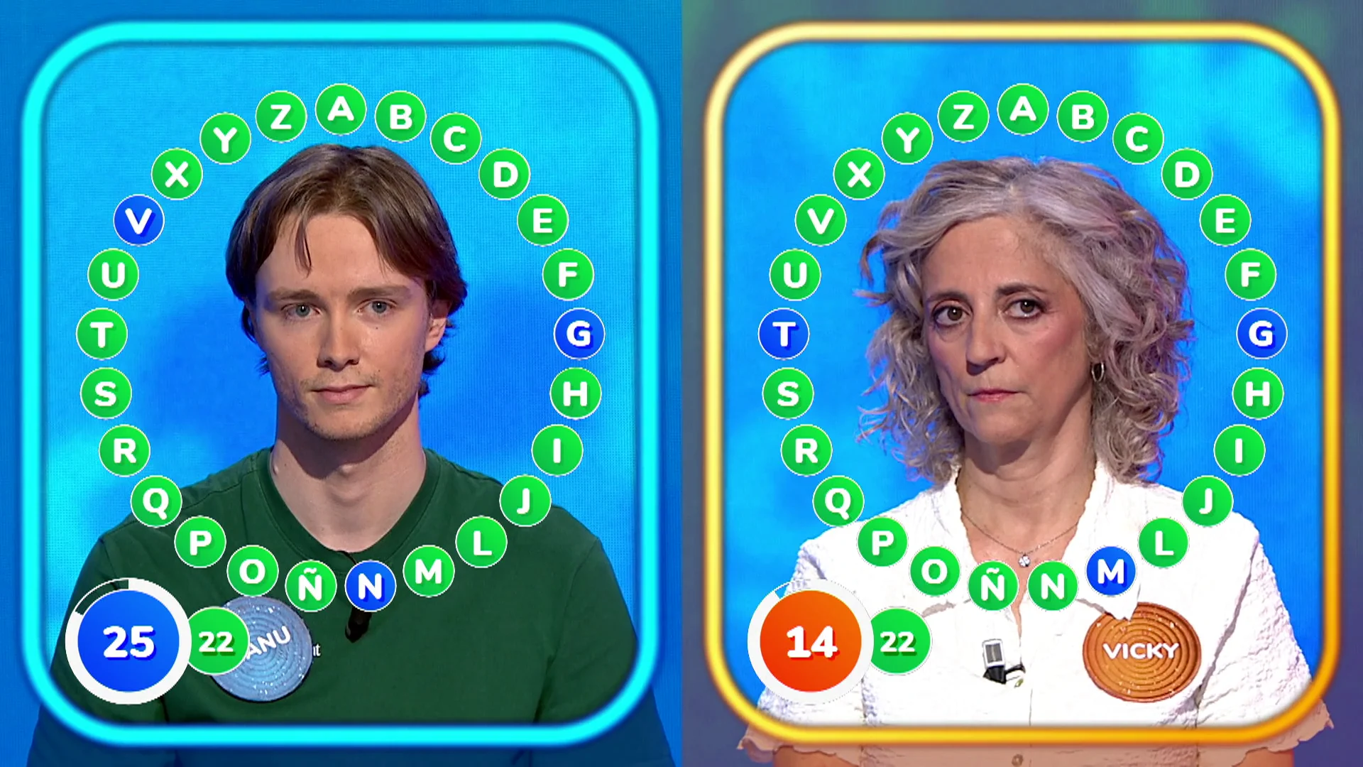 ¡A tres de los 226.000 euros! Manu y Vicky, cara a cara en la recta final de El Rosco